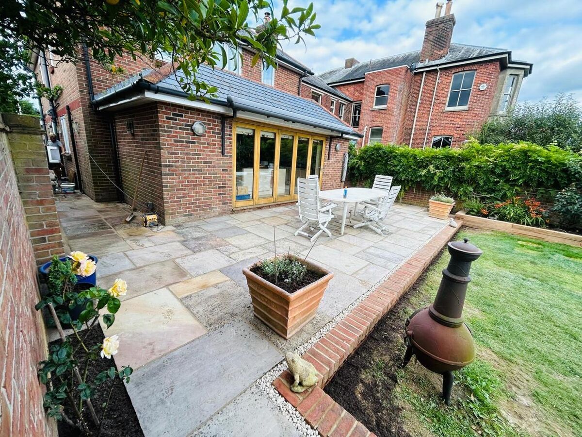 Completed patio transformation in Chichester