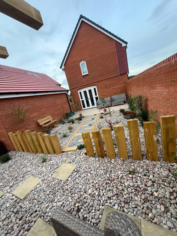 Natural stone patio project