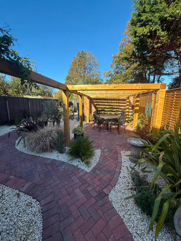 Bespoke pergola installation